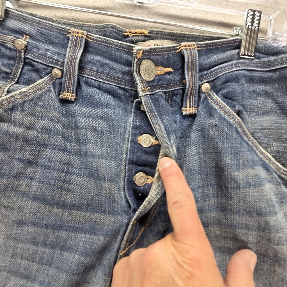 Vintage Levis Engineered Jeans Mens 31x32 Twisted Button Fly Medium Wash